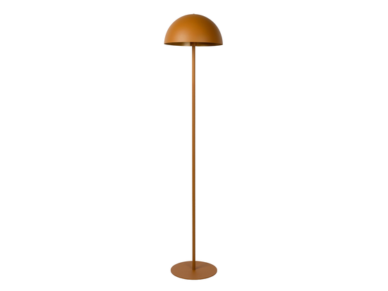 Stojací lampa Siemon, okrově žlutá, E27, 160cm