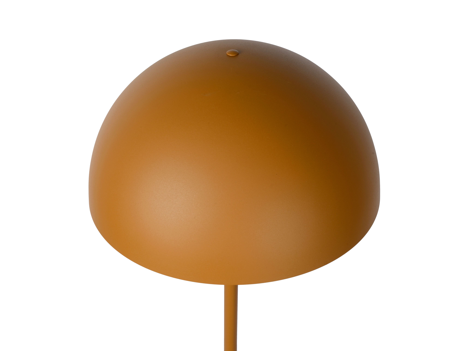 Stojací lampa Siemon, okrově žlutá, E27, 160cm