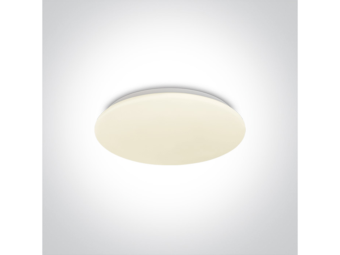 Stropní LED svítidlo, bílé, 24W, 3000K, ø39cm, IP20