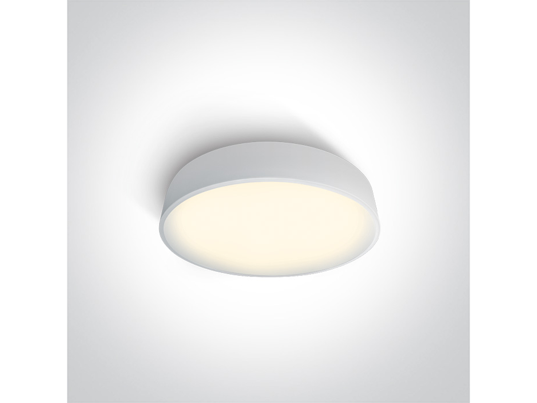 Stropní LED svítidlo slim, bílé, 20W, 3000K, ø30cm, IP20