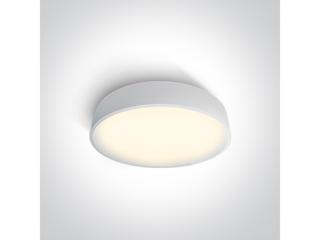 Stropní LED svítidlo slim, bílé, 25W, 3000K, ø40cm, IP20