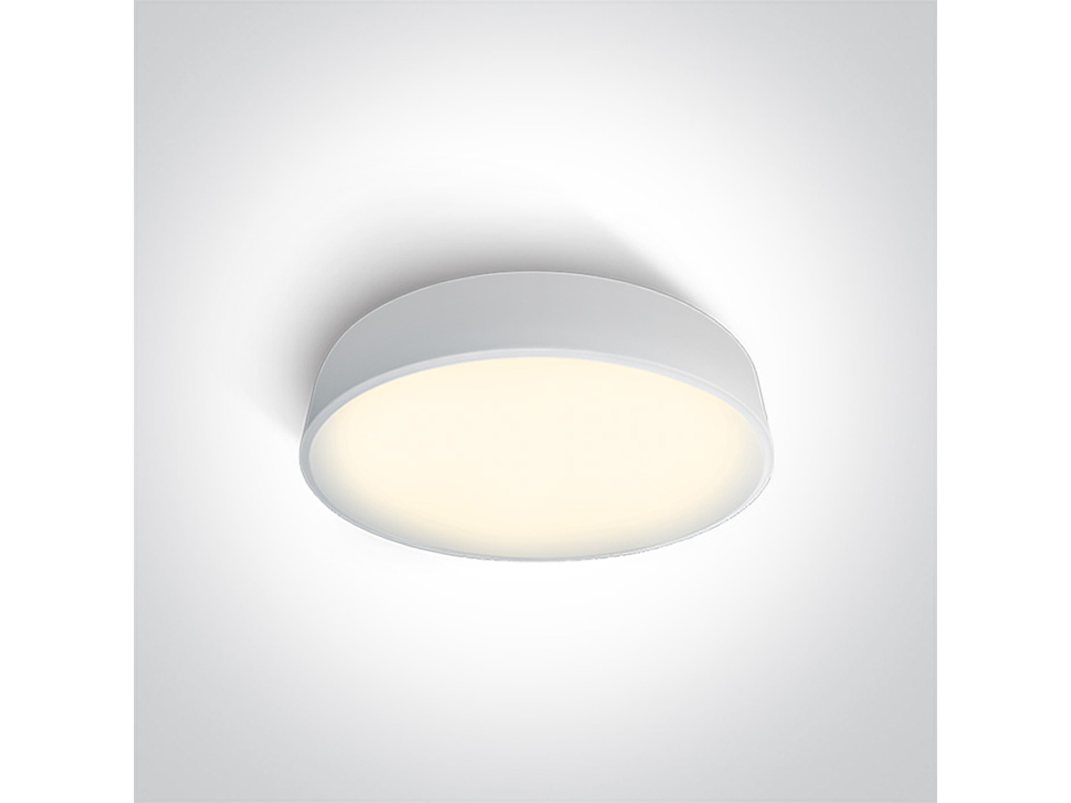 Stropní LED svítidlo slim, bílé, 25W, 3000K, ø40cm, IP20
