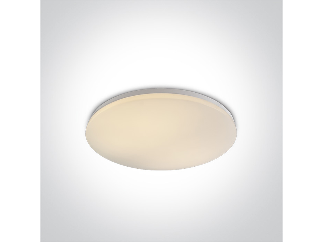 Stropní LED svítidlo slim, bílé, 55W, 3000K, ø55cm, IP20