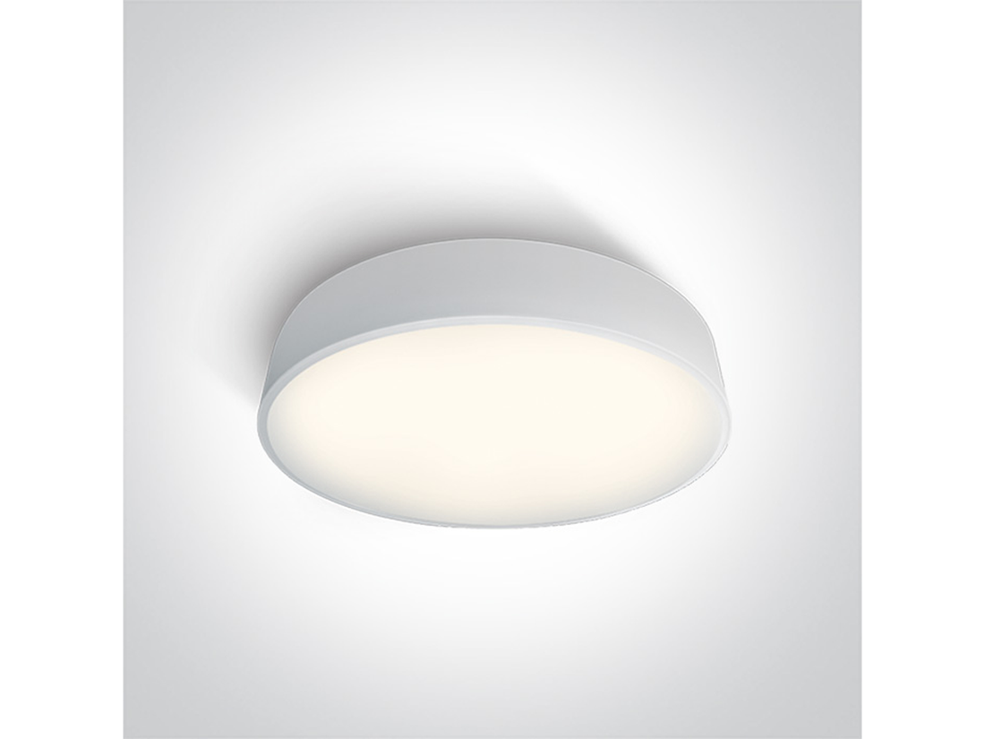 Stropní LED svítidlo slim, bílé, 50W, 4000K, ø60cm, IP20