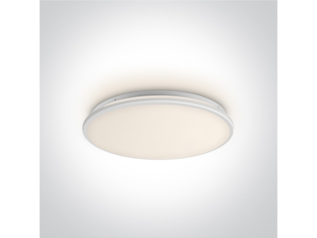 Stropní LED svítidlo slim, bílé, 24W, 3000K, ø38cm, IP20