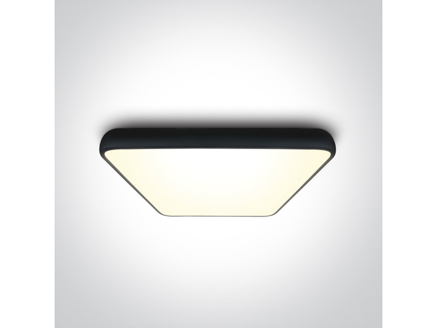 Stropní LED svítidlo slim, černé, 62W, 3000K, 64cm, IP20