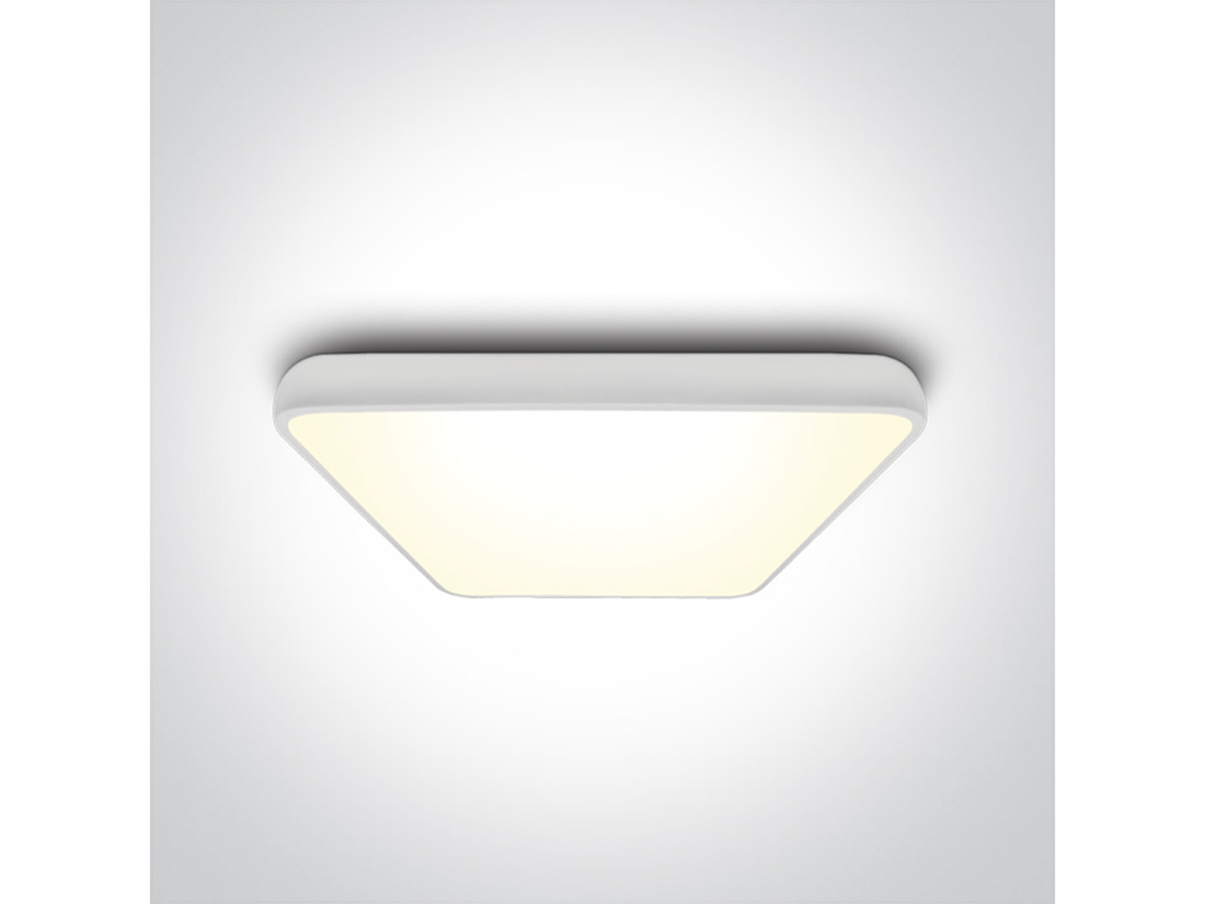 Stropní LED svítidlo slim, bílé, 62W, 3000K, 64cm, IP20