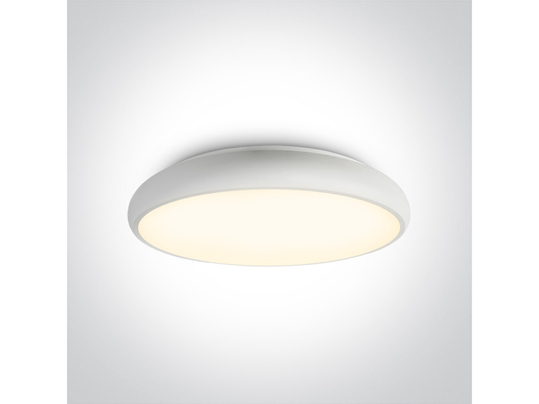 Stropní LED svítidlo slim, bílé, 60W, 3000K, ø61cm, IP20