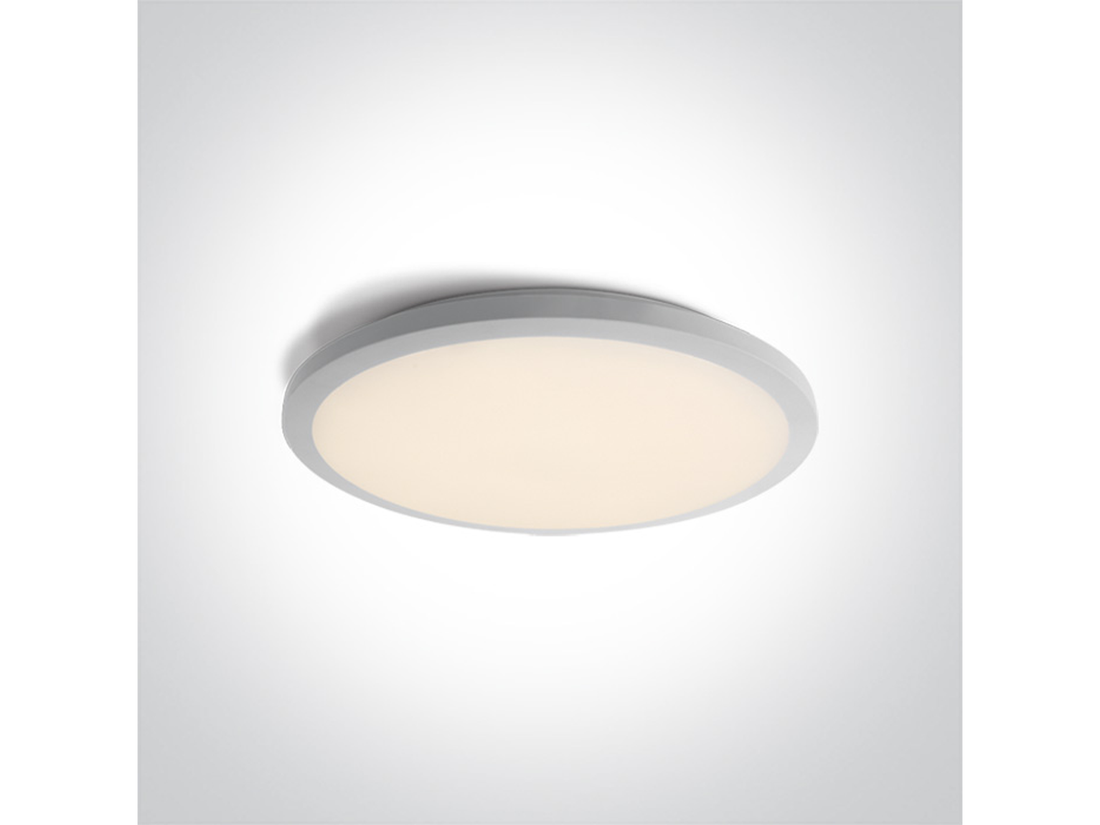 Stropní LED svítidlo slim, bílé, 36W, 3000K, ø50cm, IP20