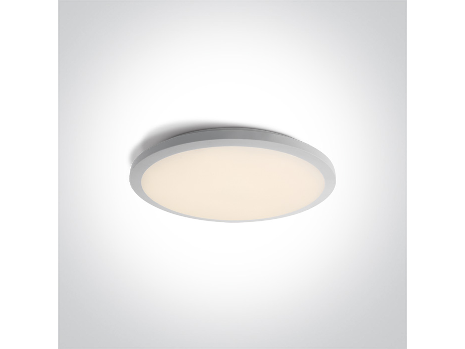 Stropní LED svítidlo slim, bílé, 24W, 3000K, ø38cm, IP20