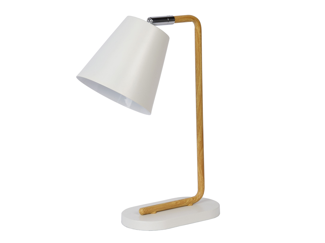 Stolní lampa Cona, bílá, E14, 36cm