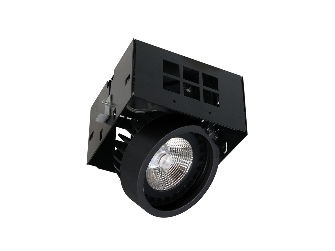 Zapuštěné stropní LED svítidlo Atolon, černé, 17W, 3000K, 14°, 11,3cm