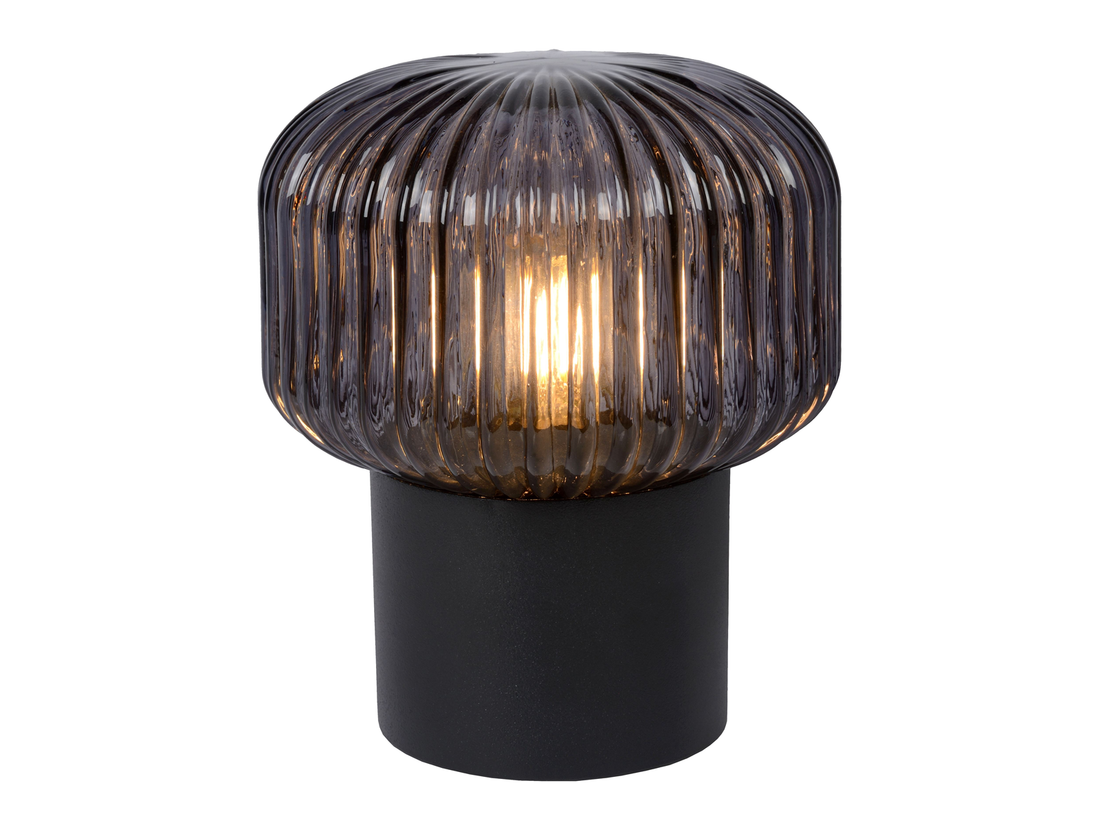 Stolní lampa Jany, černá, E14, ø16cm