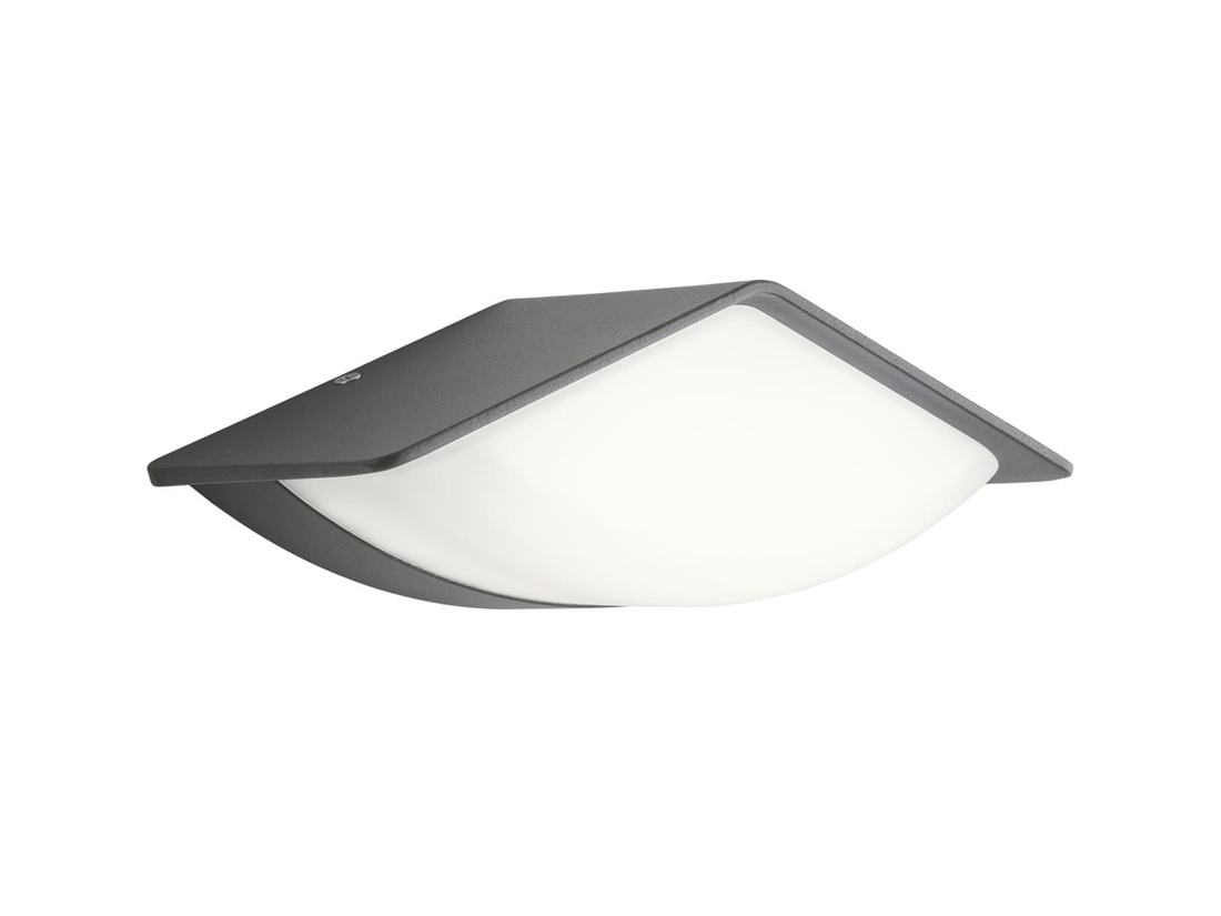 Nástěnné LED svítidlo Chalet tmavě šedé, 9W, 3000K, 23cm