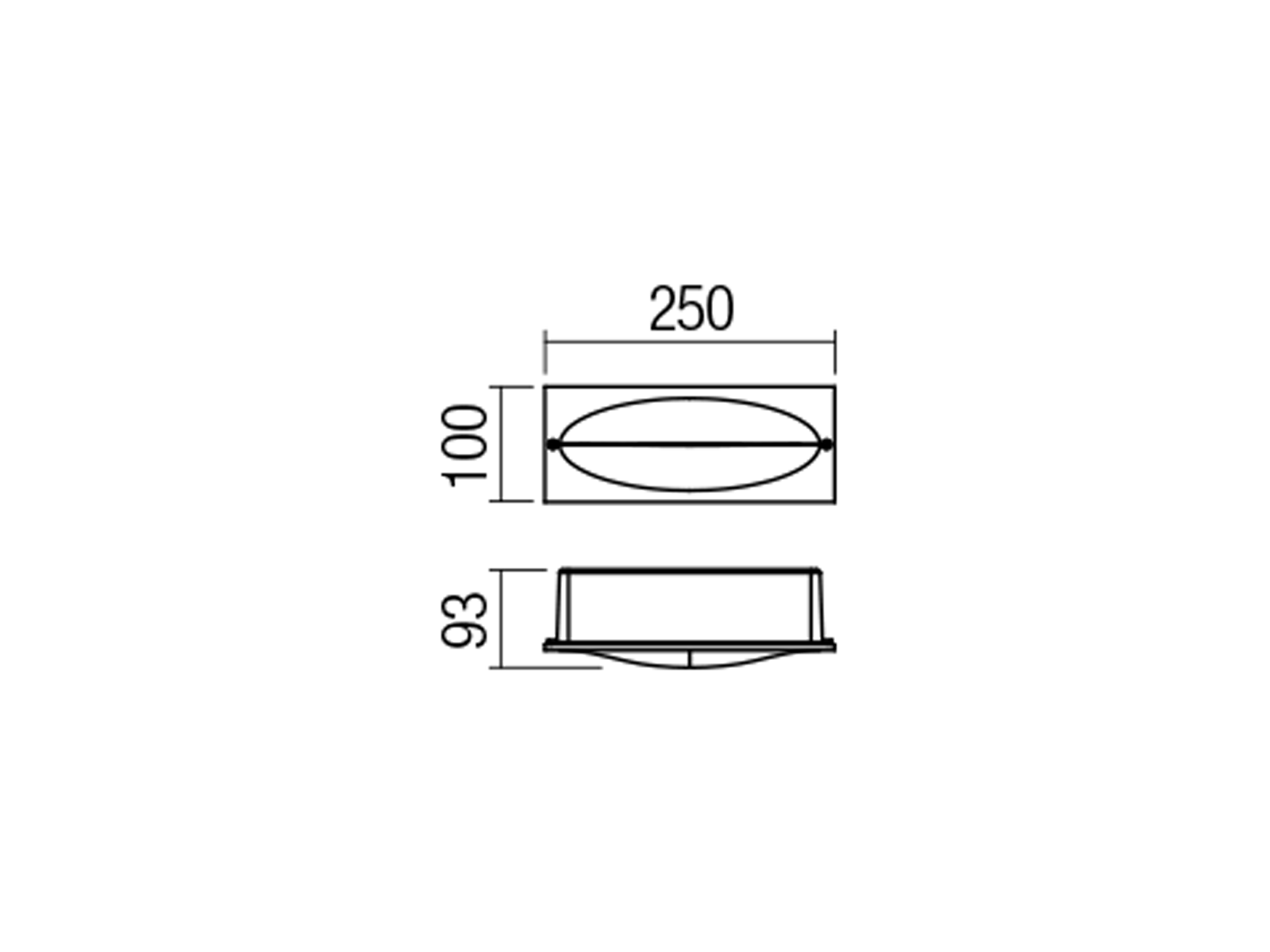 Nástěnné LED svítidlo Tampa matně bílé, 11W, 3000K, 25cm