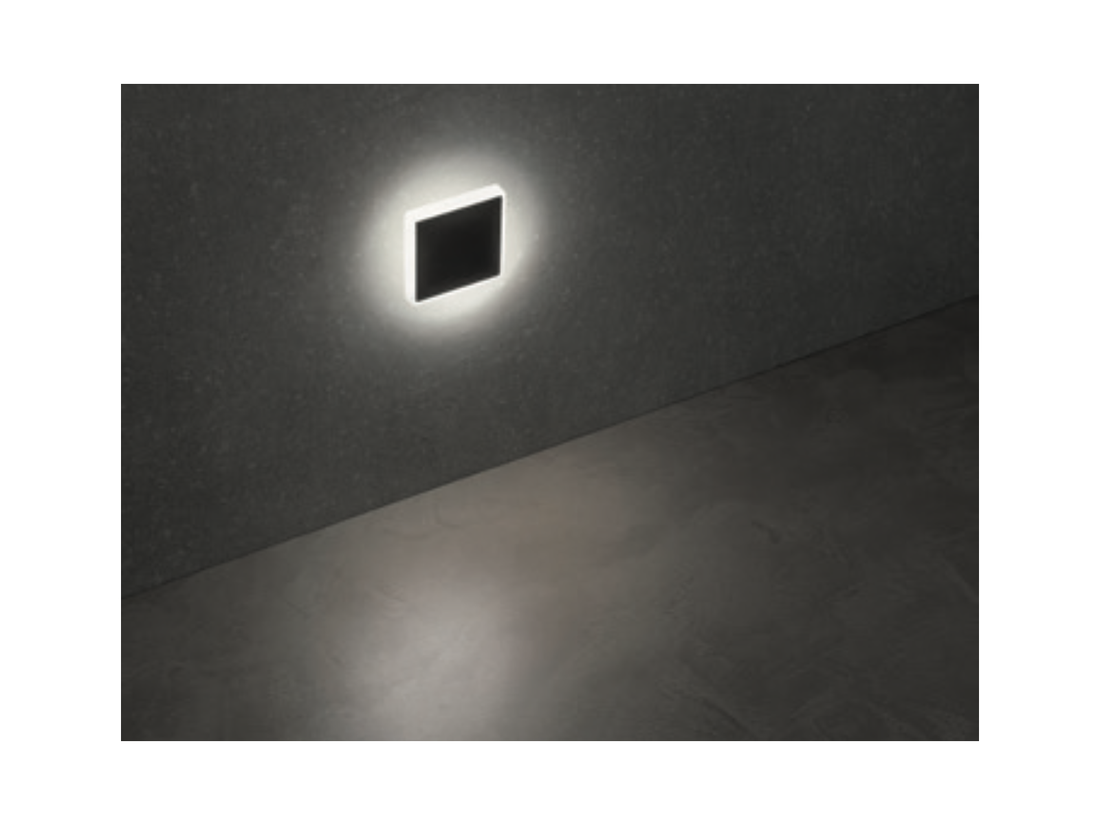 Nástěnné LED svítidlo XPI černé, 3W, 3000K, 5cm