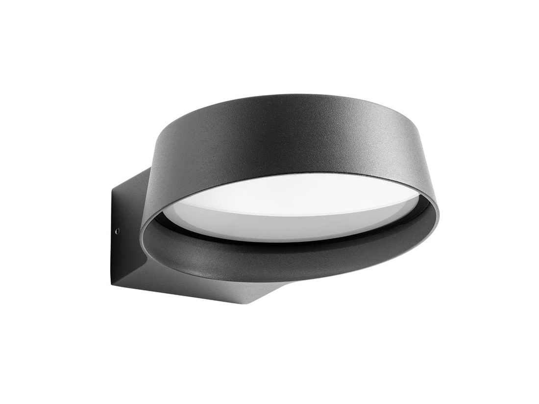 Nástěnné LED svítidlo Phaser tmavě šedé, 12,5W, 3000K, 19cm