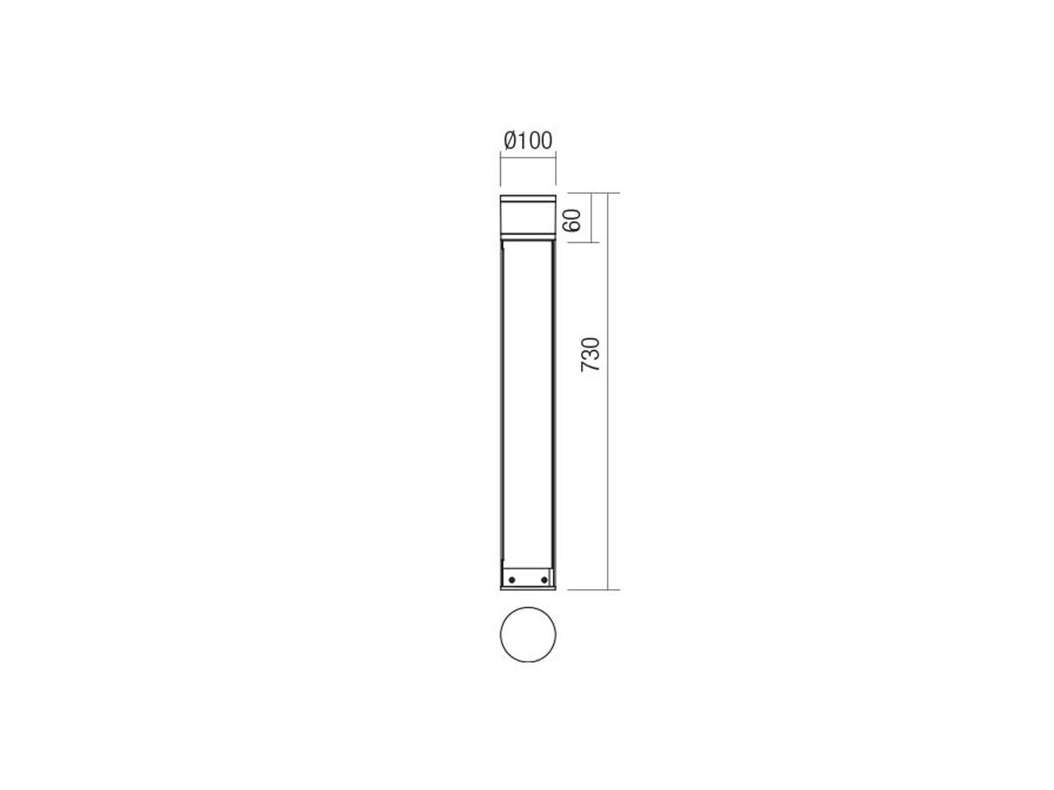 Stojací LED svítidlo Pod se zásuvkou, tmavě šedá, 7W, 3000K, 73cm