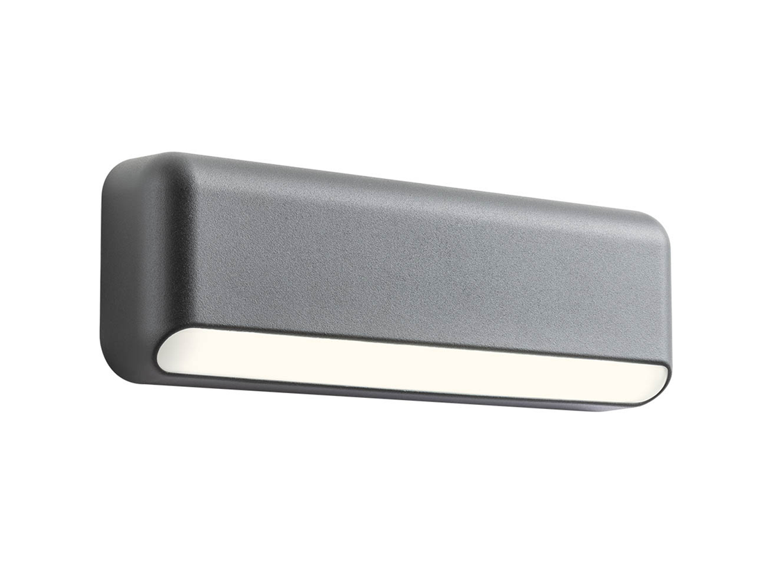 Nástěnné LED svítidlo Sapo tmavě šedé, 6W, 3000K, 24cm