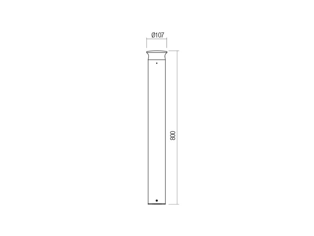 Stojací LED svítidlo Algon tmavě šedá, 8W, 3000K, 80cm