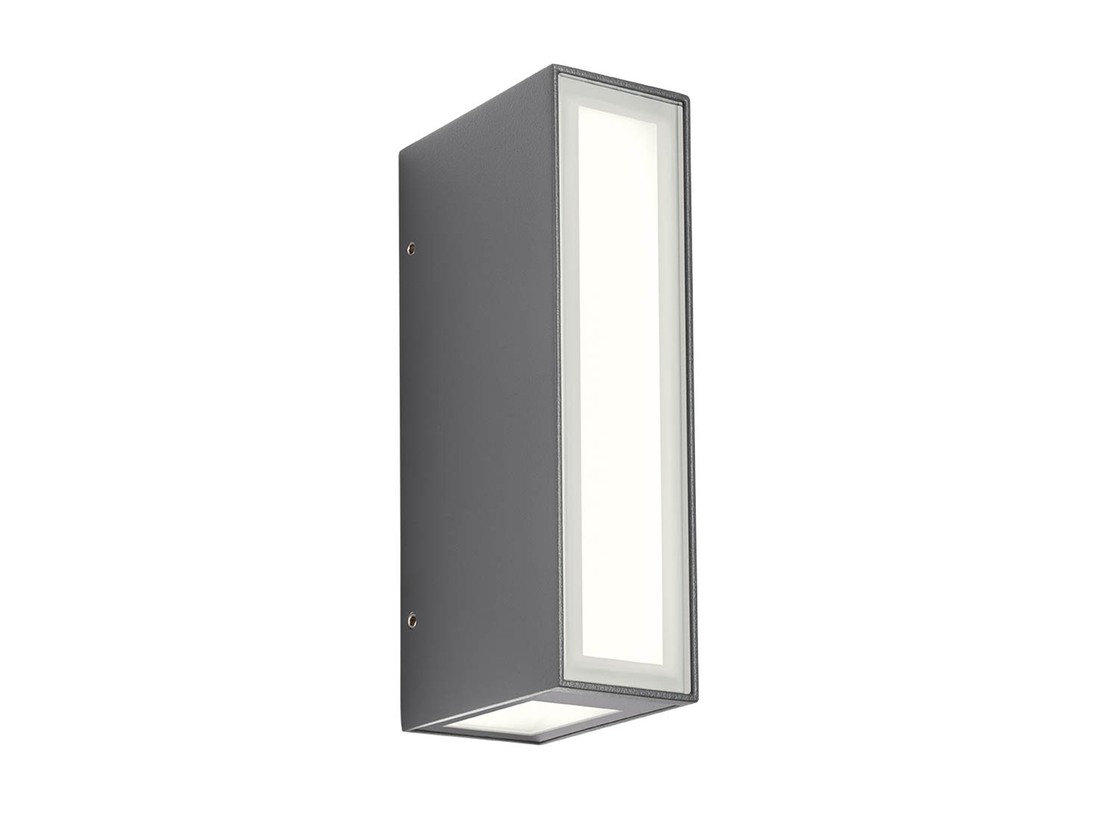 Nástěnné LED svítidlo Ivar tmavě šedé, 7,6W, 3000K, 16,5cm