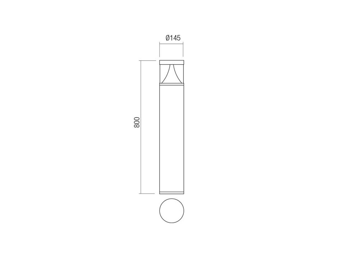Stojací LED svítidlo Palace tmavě šedé, 20W, 3000K, 80cm