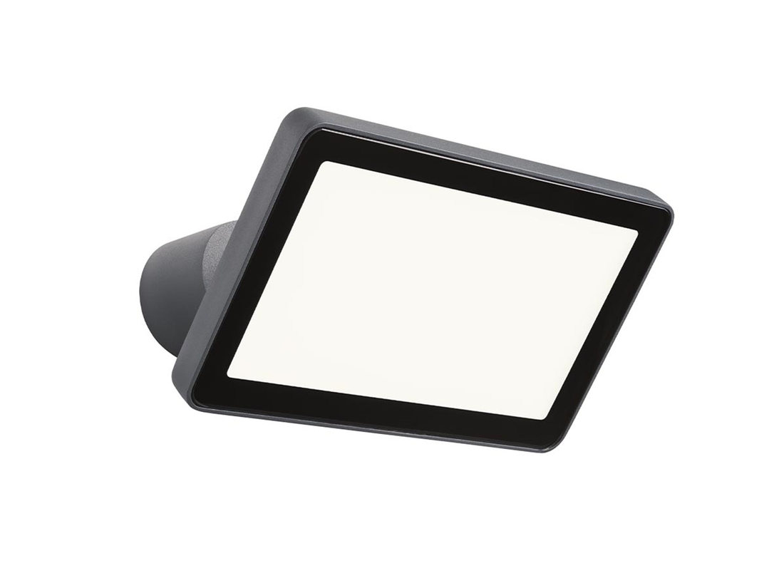 Nástěnný LED reflektor Flux tmavě šedý, 30W, 3000K, 23,5cm