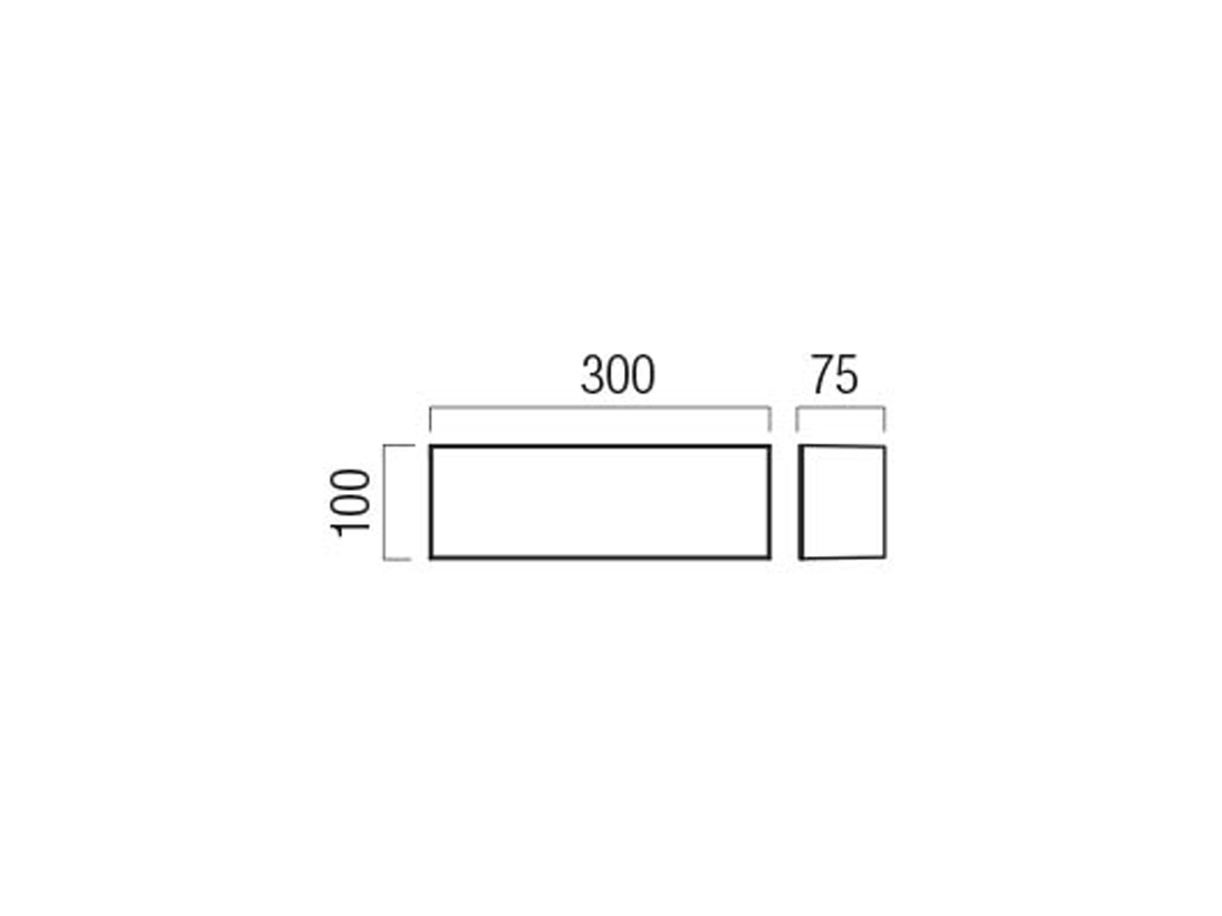 Nástěnné LED svítidlo Kodiak matně bílé, 12W, 4000K, 30cm