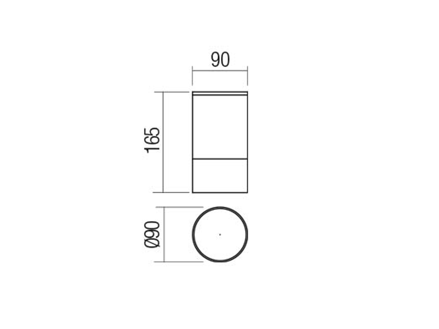 Stropní LED svítidlo Xilo matně bílé, 6W, 3000K, ø9cm