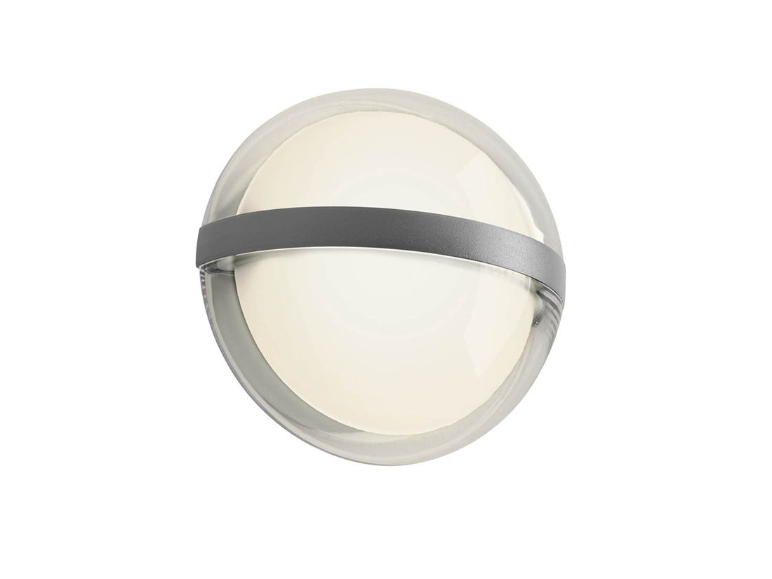 Nástěnné LED svítidlo Sierra tmavě šedé, 10,8W, 3000K, ø15cm