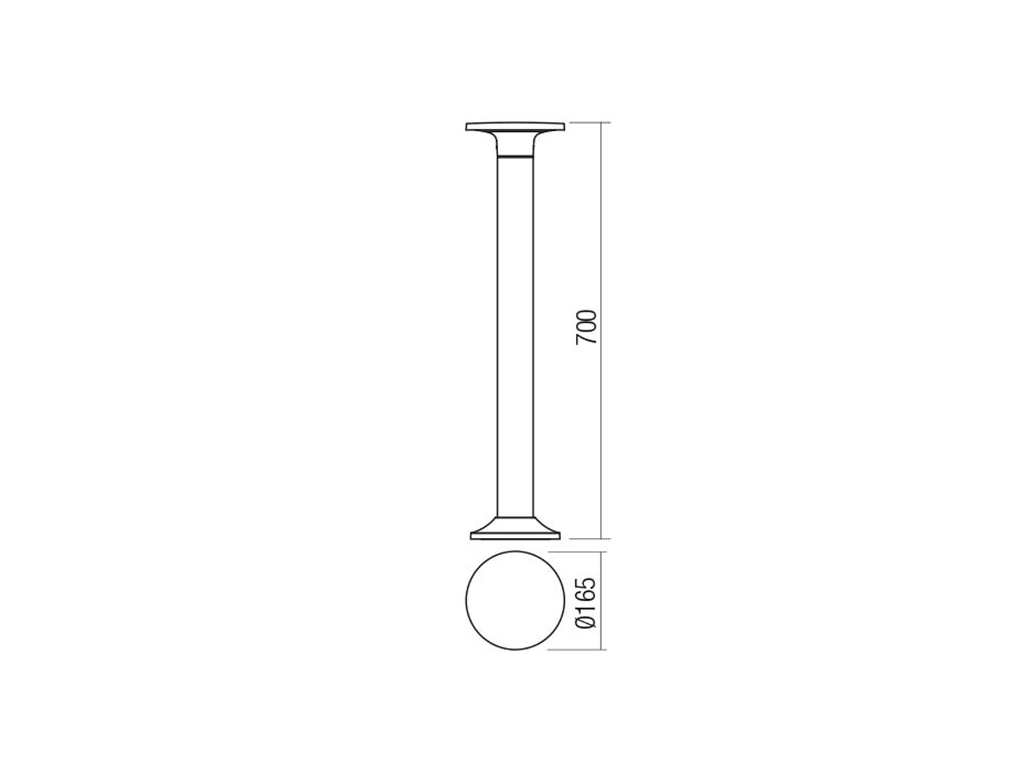 Stojací LED svítidlo Aura tmavě šedé, 8W, 3000K, 70cm