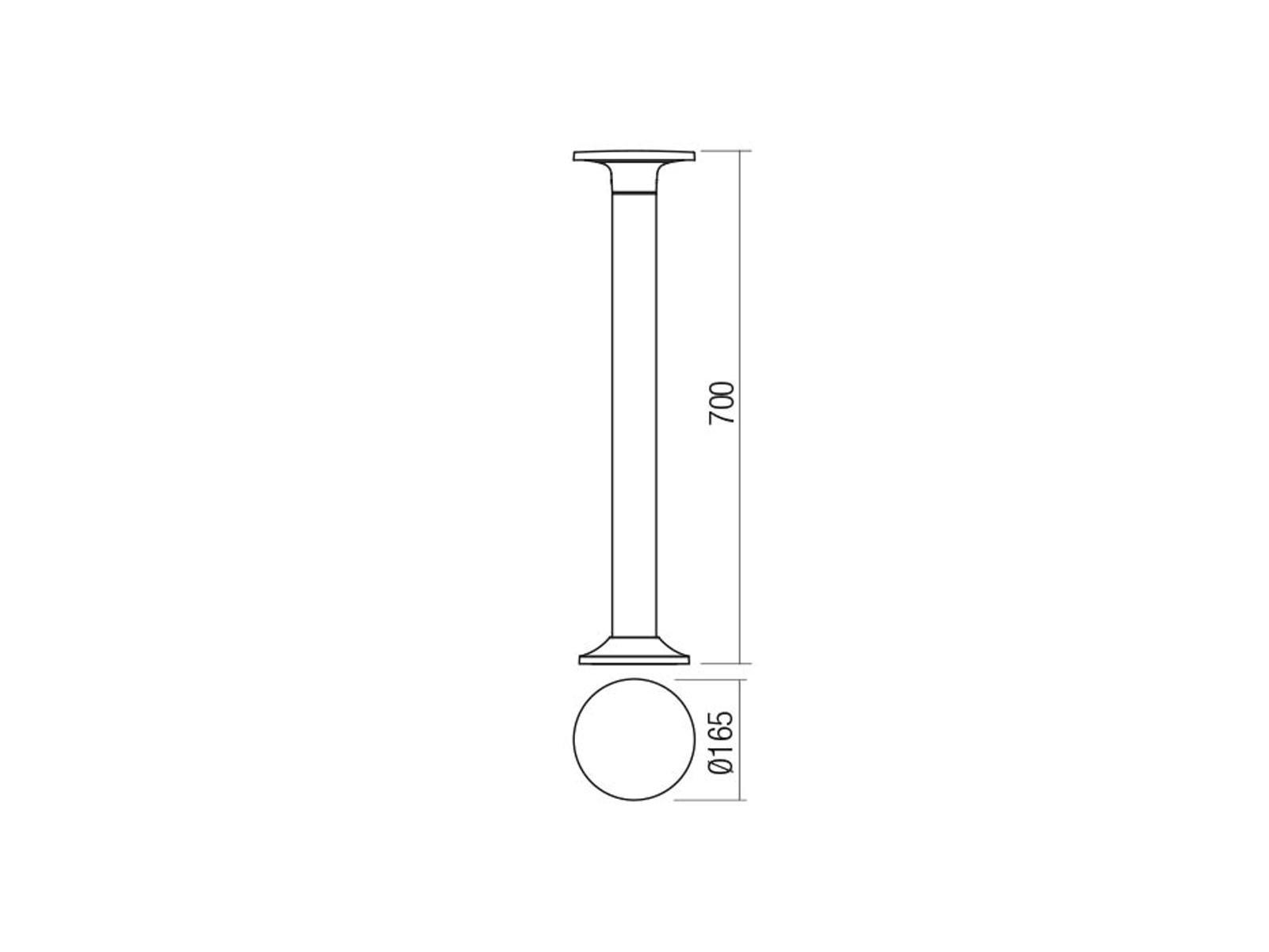 Stojací LED svítidlo Aura tmavě šedé, 8W, 3000K, 70cm