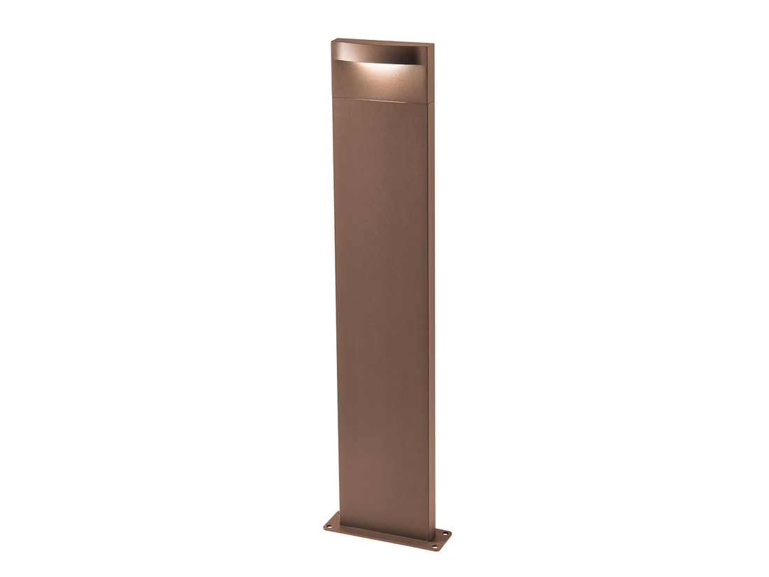 Stojací LED svítidlo Polifemo tmavě hnědé, 8W, 3000K, 69,5cm