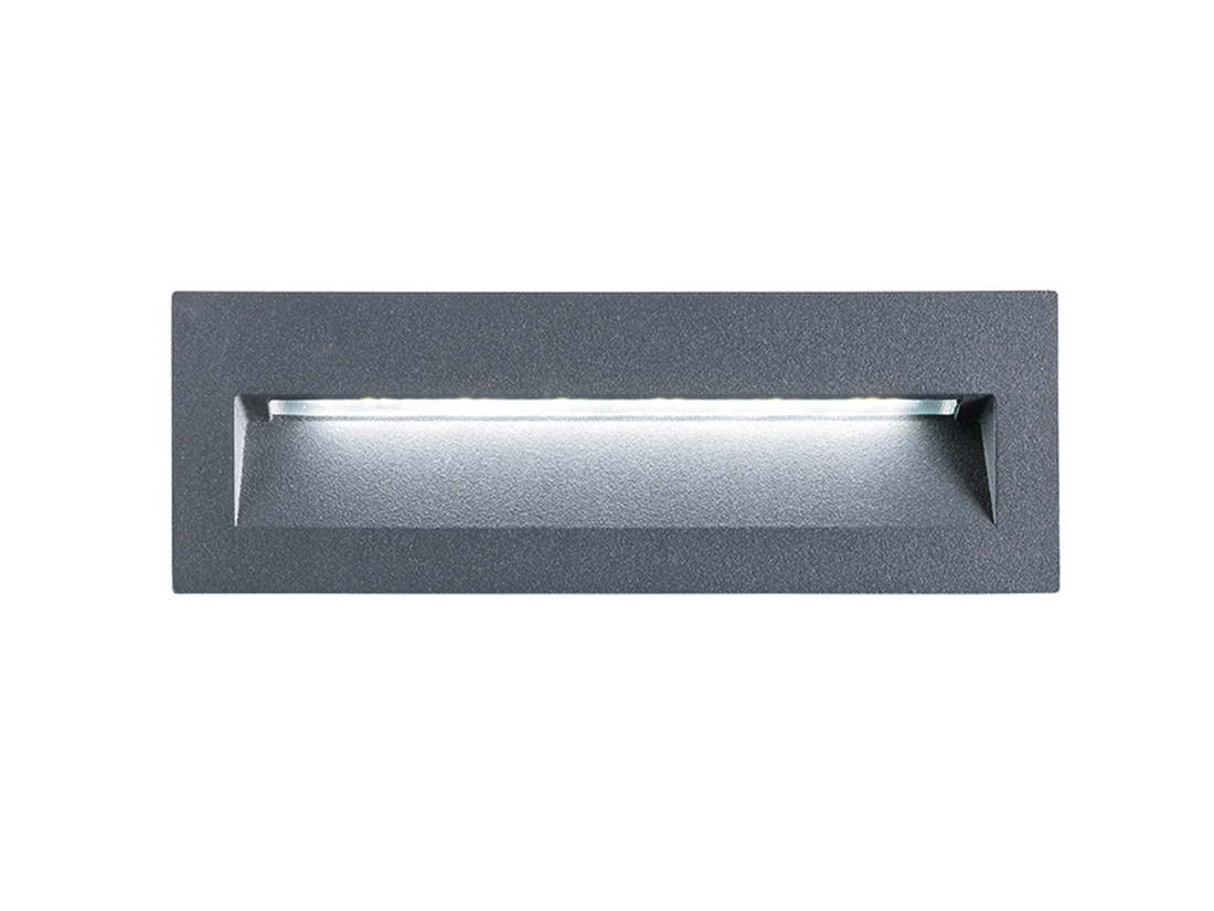 Nástěnné LED svítidlo Igor tmavě šedé, 6W, 3000K, 22,6cm