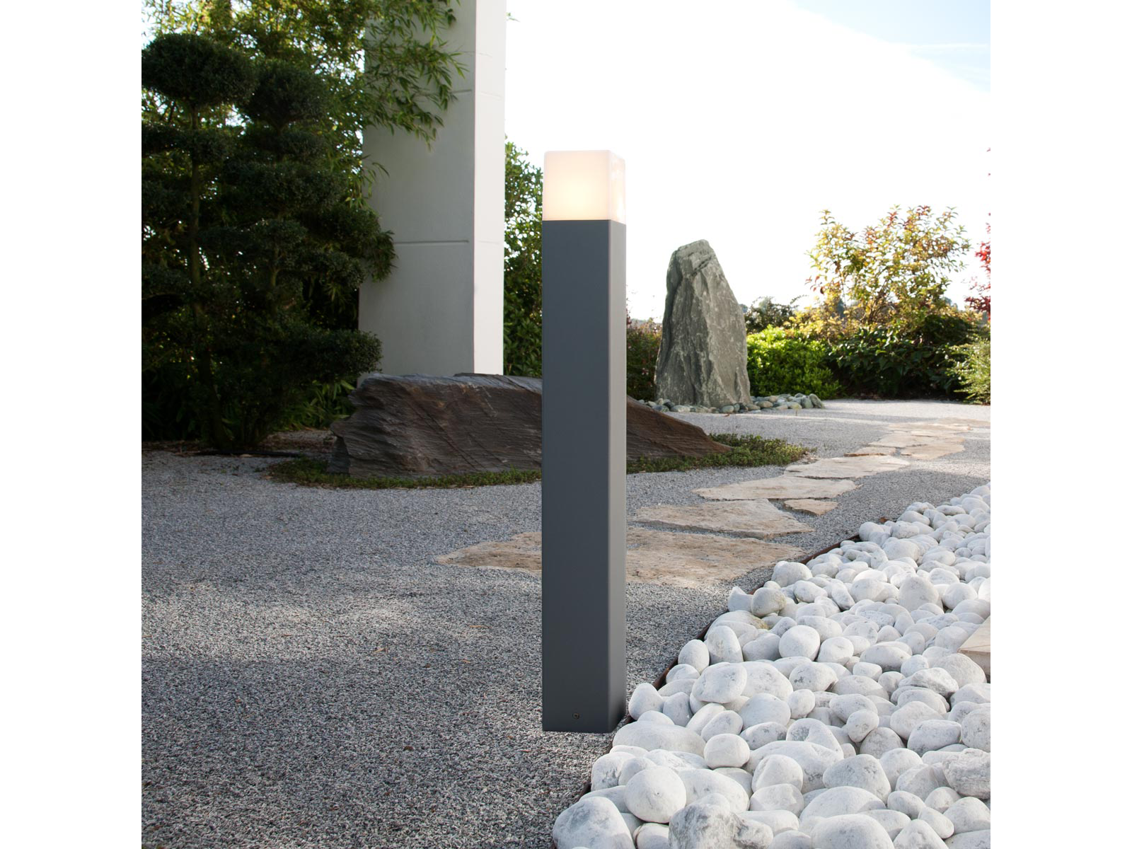 Stojací svítidlo Togo tmavě šedé, E27, 70cm