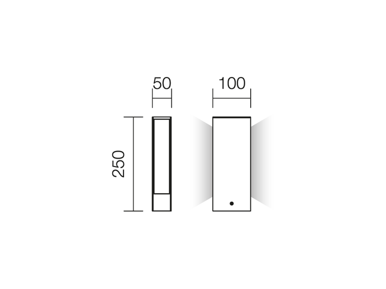 Stojací LED svítidlo Twin rezavě hnědé, 9W, 3000K, 25cm