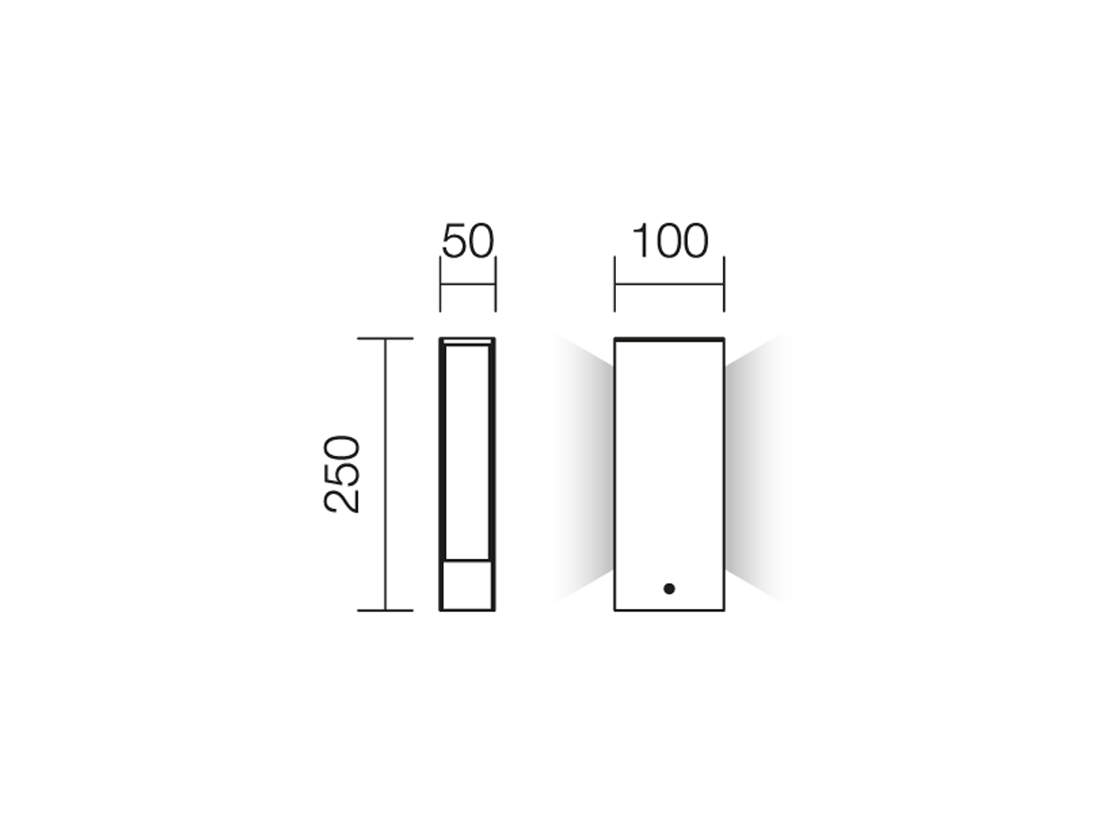 Stojací LED svítidlo Twin rezavě hnědé, 9W, 3000K, 25cm