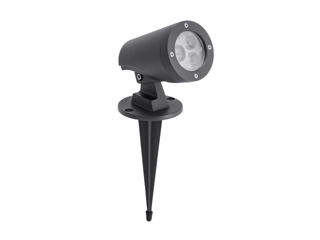 Stojací LED svítidlo Sam tmavě šedé, 6W, 4000K, ø6,8cm
