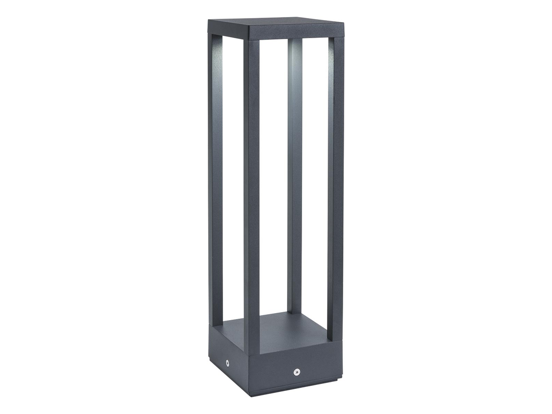 Stojací LED lampa Tower tmavě šedá, 15,8W, 3000K, 50cm