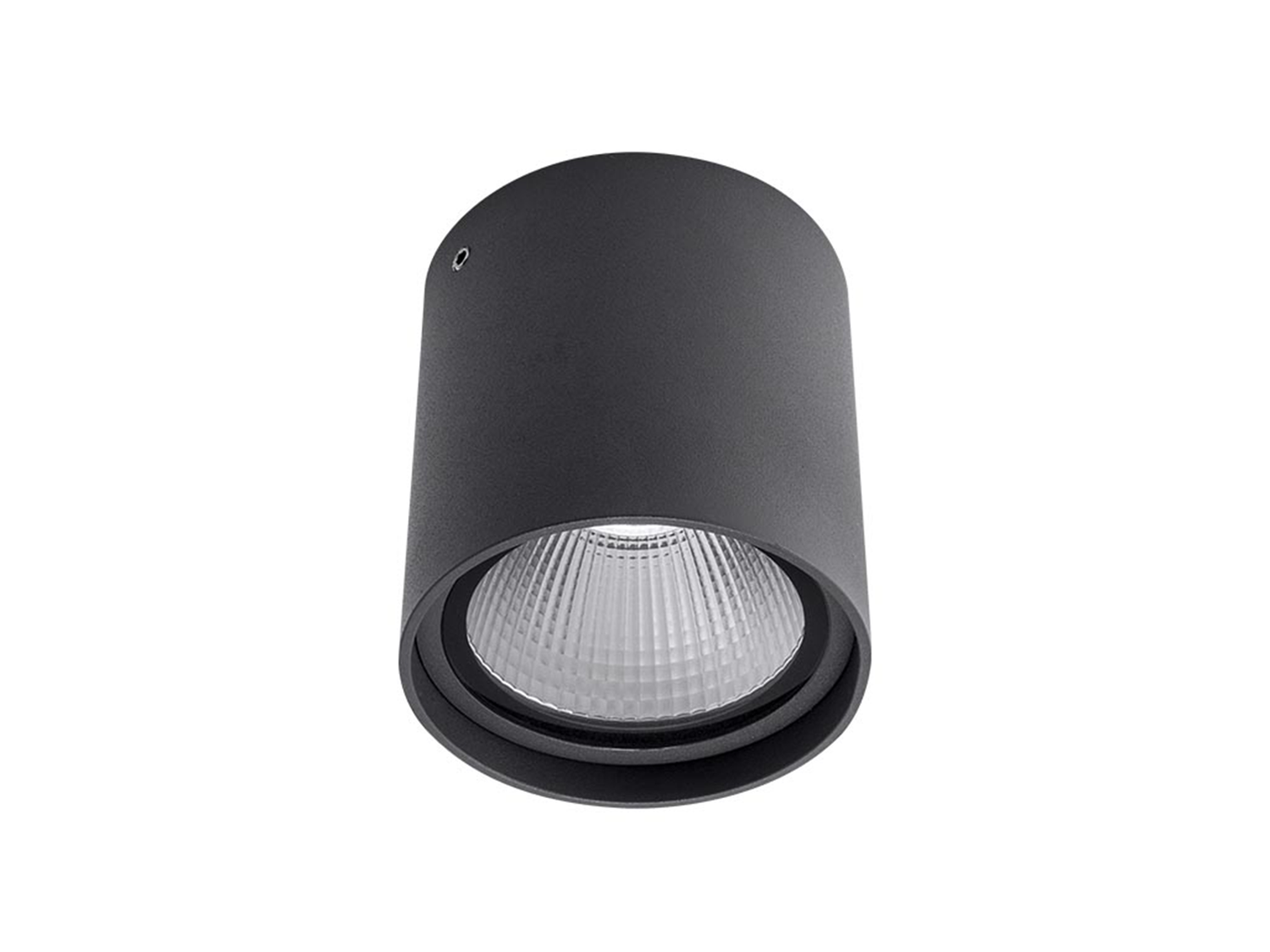 Stropní LED svítidlo Xia tmavě šedé, 20W, 3000K, ø9,5cm