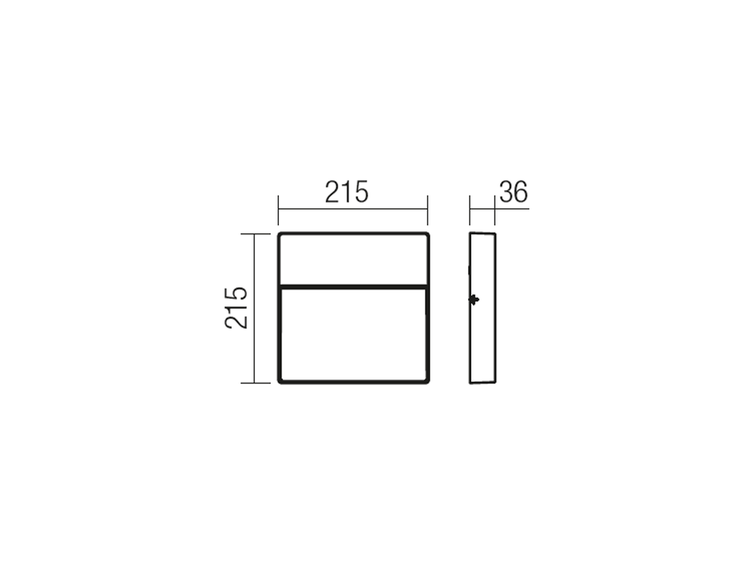 Nástěnné LED svítidlo Even tmavě šedé, 9W, 3000K, 21,5cm