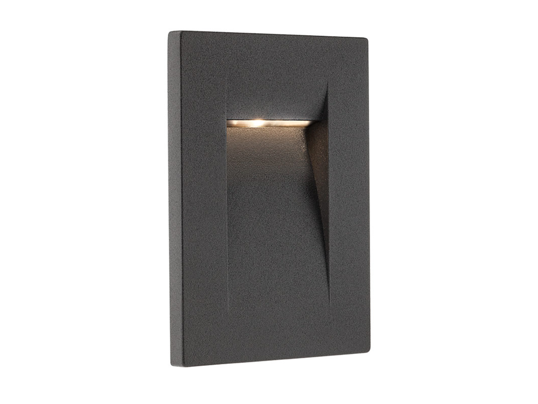 Nástěnné LED svítidlo Inner tmavě šedé, 2W, 4000K, 10,7cm