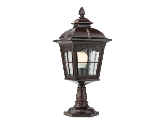 Stojací lampa York černo hnědá, E27, 55,9cm