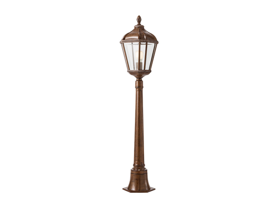 Stojací lampa Essen hnědá, E27, 120,6cm