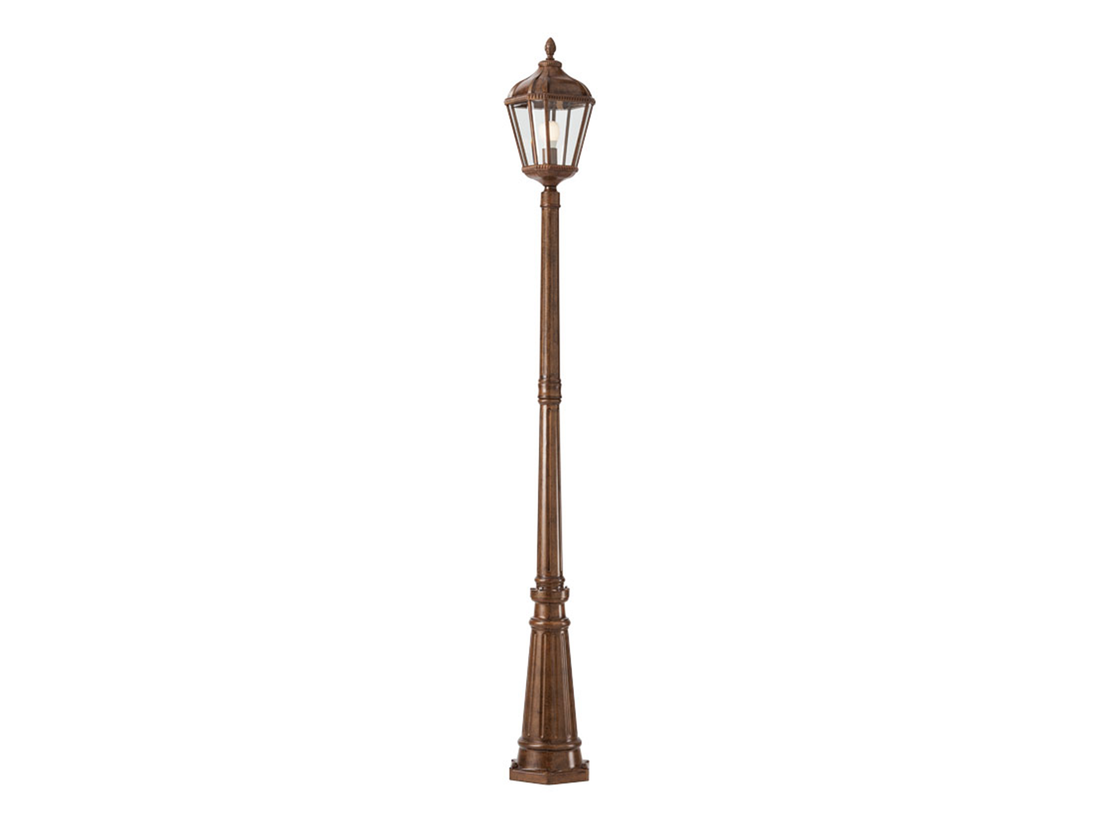 Stojací lampa Essen hnědá, E27, 221,5cm