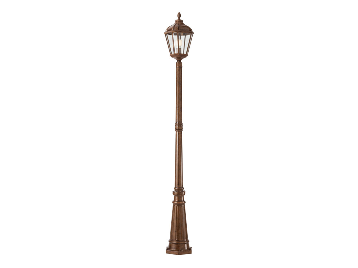 Stojací lampa Essen hnědá, E27, 221,5cm