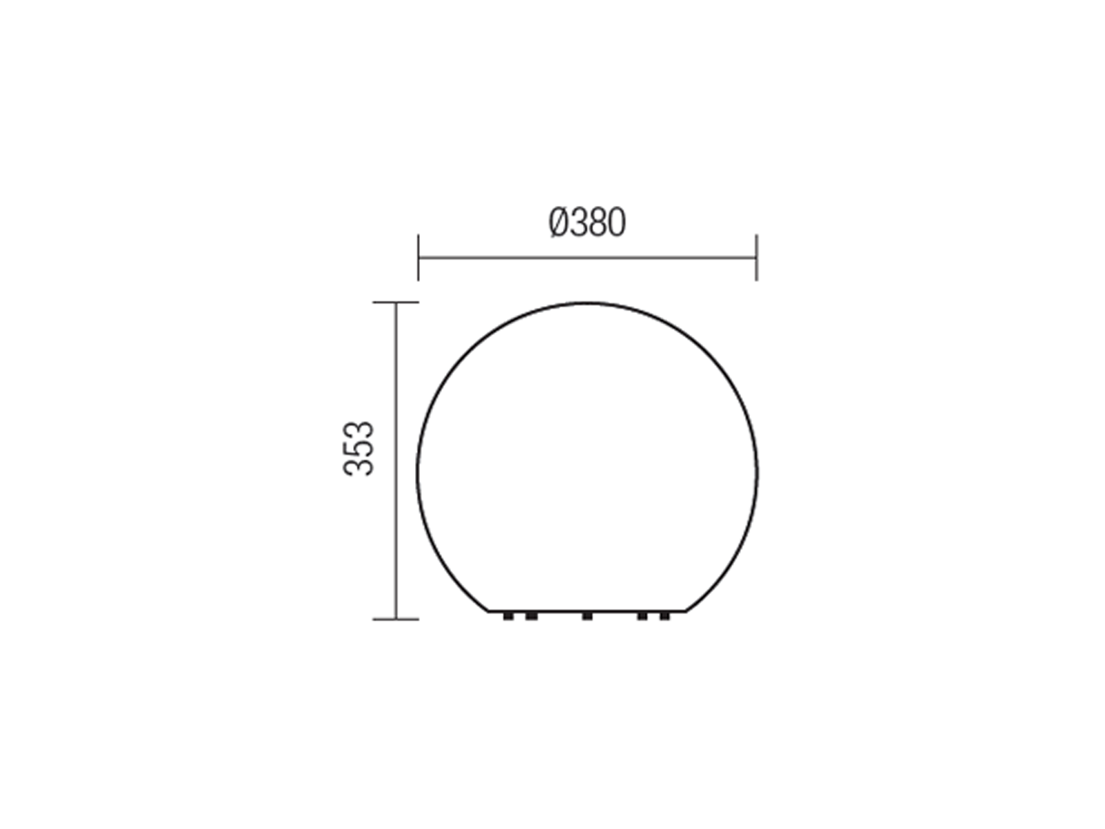 Dekorativní svítidlo Baloo opal, E27, ø38cm