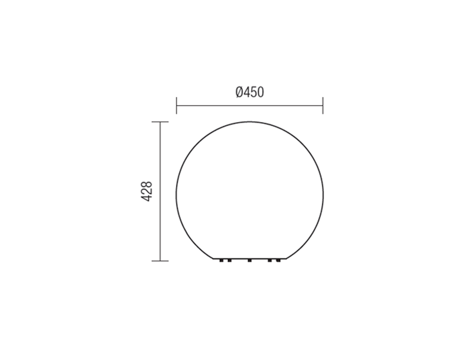 Dekorativní svítidlo Baloo opal, E27, ø45cm