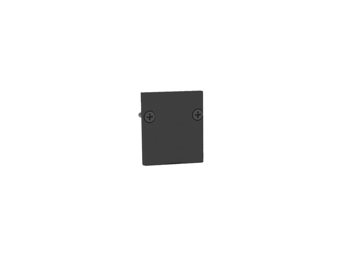 Profilový kryt bez otvoru pro lištový systém 48V, černý