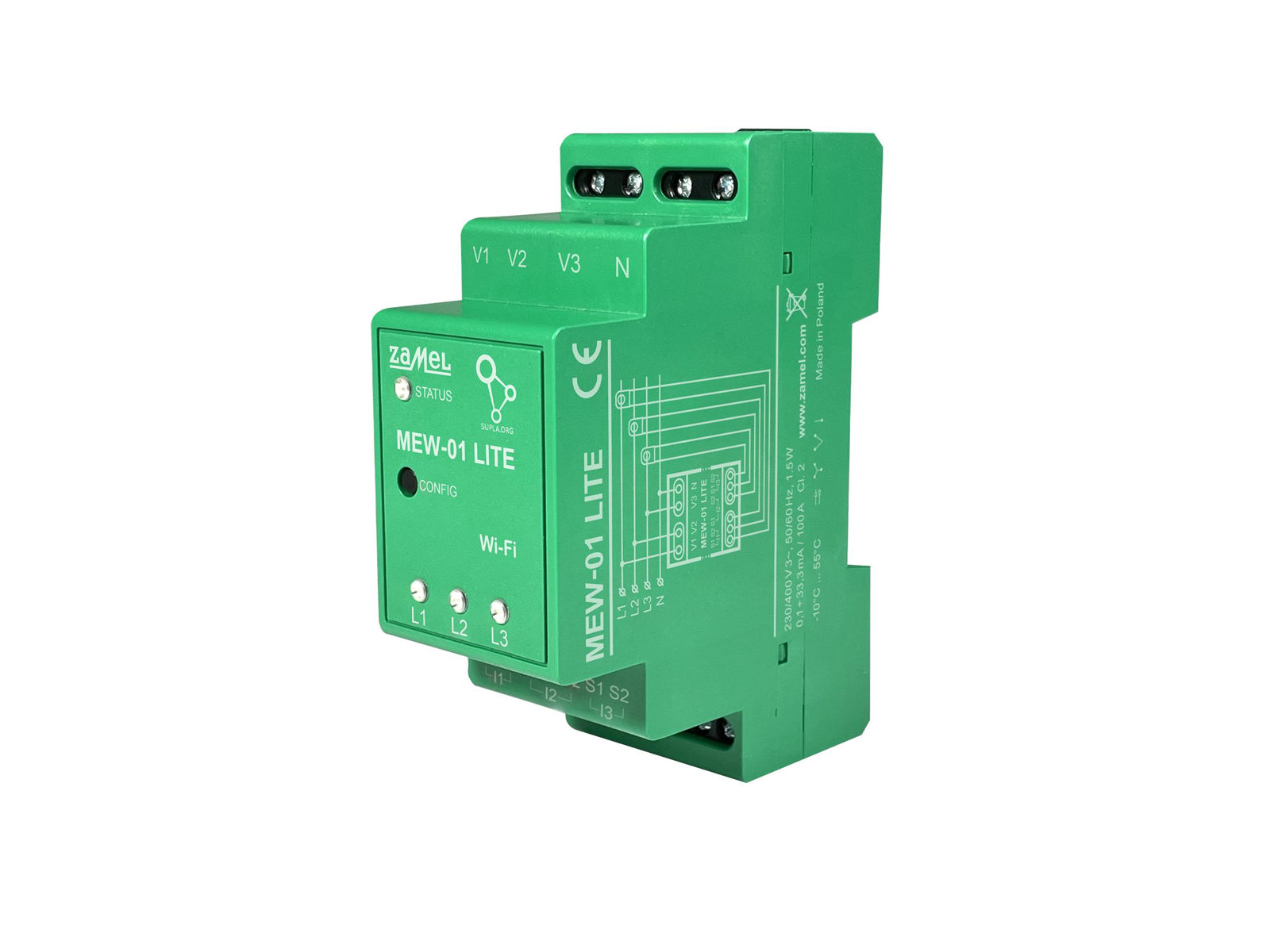 Wi-Fi monitor elektrické energie Supla MEW-01 lite